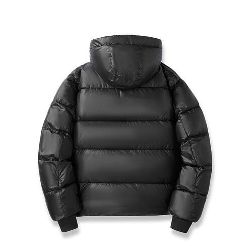Fall and Winter Black Gold Cotton Jacket, Trendy Fashion Thick Warm Cotton Coat for Men and Youngsters
