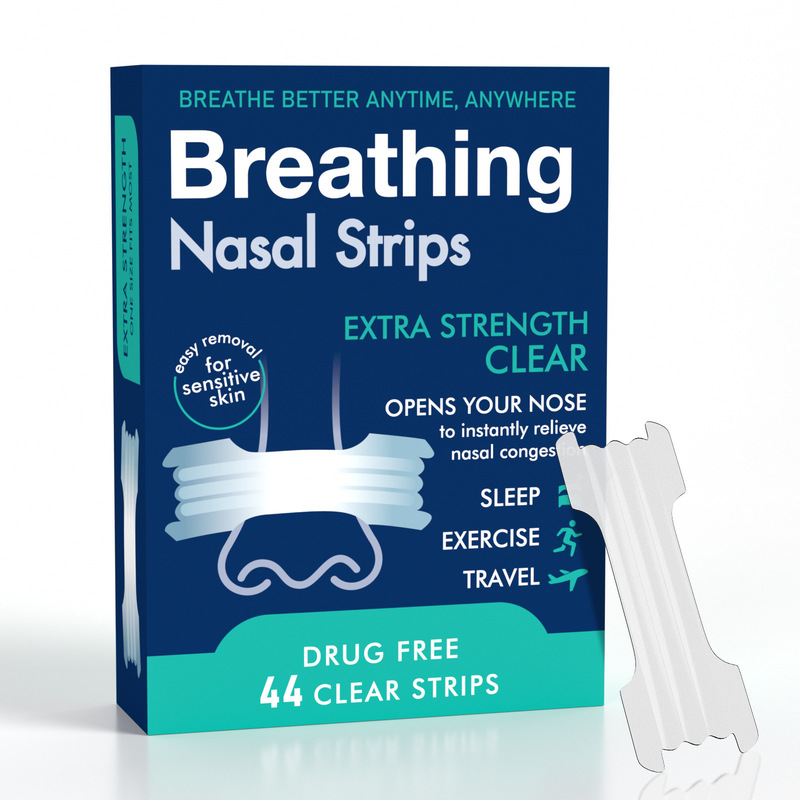 跨境Nasal Strips止鼾贴闭嘴贴加强粘性通气鼻贴护理多规格套装|undefined