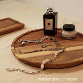 跨境木制收纳托盘客厅卧室厨房收纳盘木托盘水果零食咖啡收纳木盘