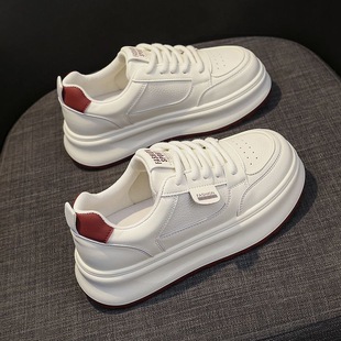 Summer Women's Shoes New Breathable White Shoes Female Students Korean-style All-match Thick-soled Height-increasing Sports Casual Sneakers Trendy Shoes
