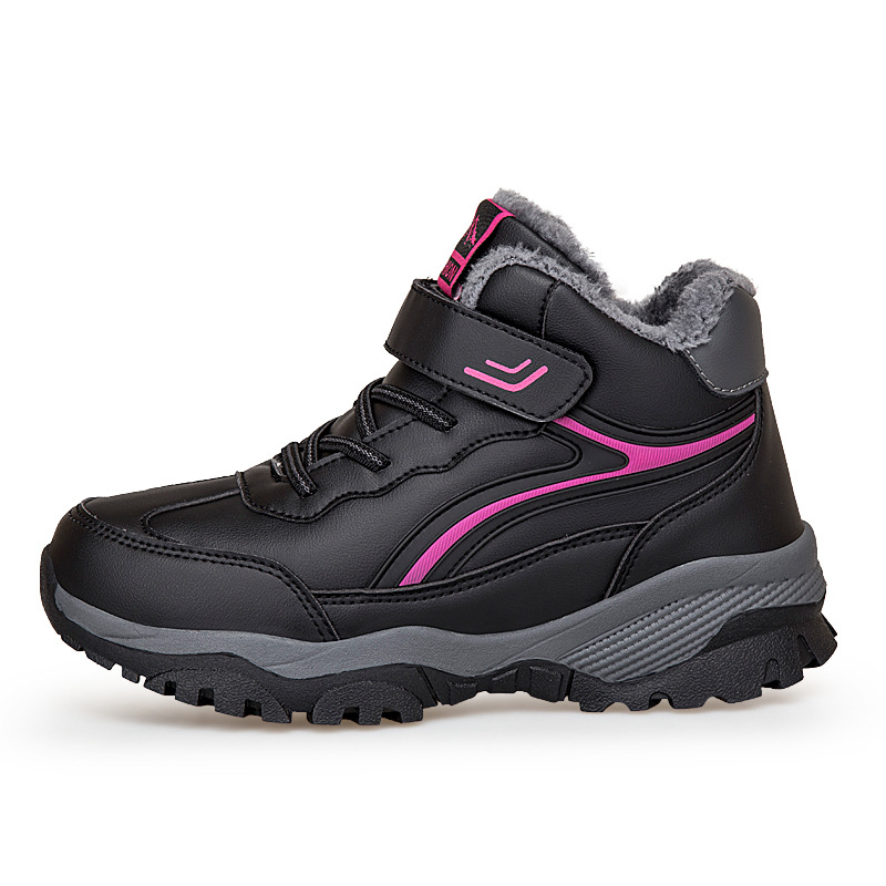 Jintai invierno calentamiento de algodón, zapatos antideslizantes, anti-desgaste, zapatos de mediana edad, botas de nieve gruesas