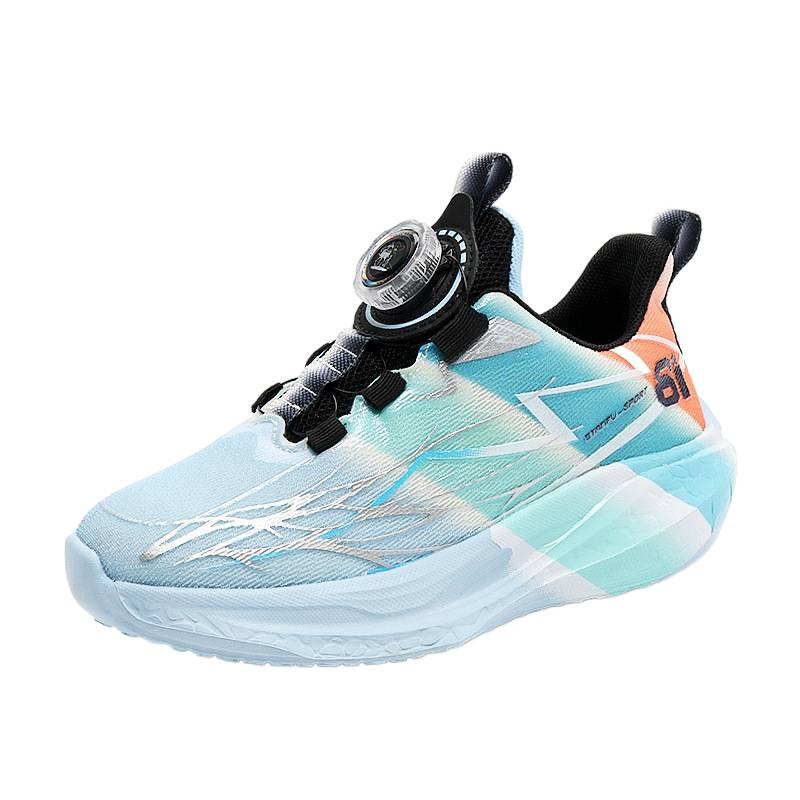 Otoño de 2025 nueva tendencia de moda infantil gradiente ligero y cómodo zapatillas de correr respirables zapatillas deportivas para niños