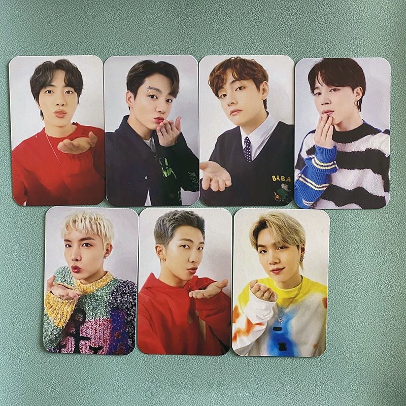 Набор фотокарточек-почтовых открыток (BTS) Japan Mobile Fanclub, 7 шт., двусторонний глянец 8,5×5,4 см