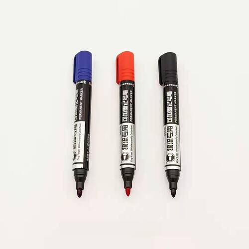 Gel ink pens with red, blue, and black ink, suitable for express logistics, bulk wholesale.
