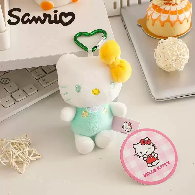 Sanrio, hello kitty, подлинная классическая мультяшная плюшевая кукла, сумка, упаковка, брелок