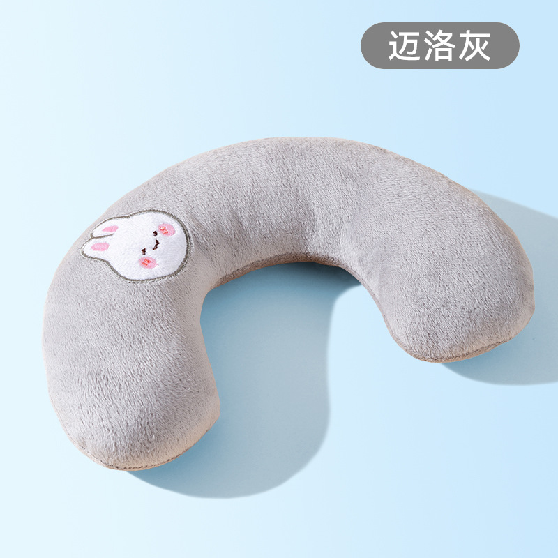 Gato especial lindo bordado cuatro estaciones transpirable mascota en forma de U almohada protectora columna cervical perro almohada para dormir suministros al por mayor