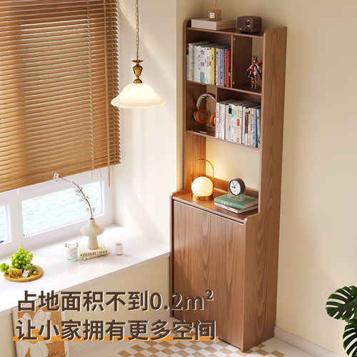 Solid wood bookshelf and desk set, home bookshelf, folding desk, writing desk, computer desk, study desk