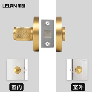 出口定制纯铜滚花卫生间隐私旋钮锁通用型无钥匙酒店bk卫浴房门锁