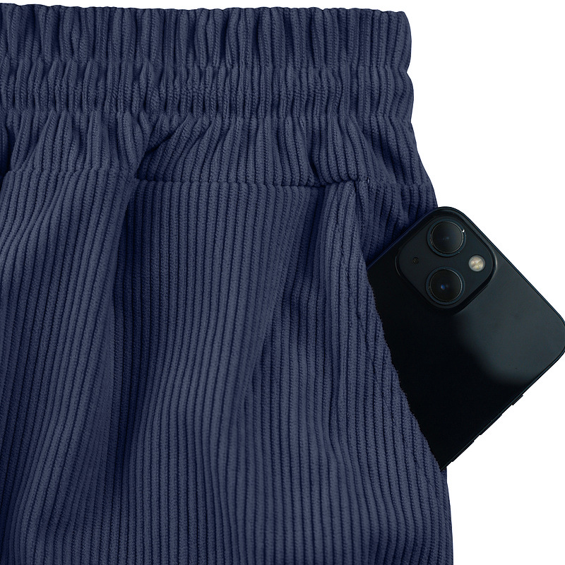 Completo camicia e pantaloncini in velluto a coste uomo caccia_voghion.com