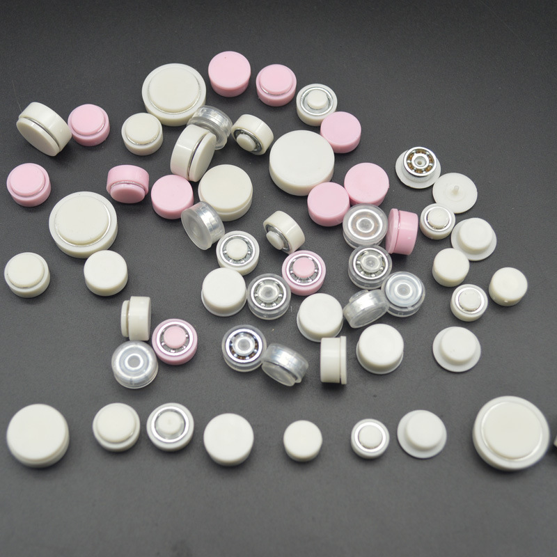 旋转轴承微型塑料发夹洞洞鞋花底座旋转底扣风车转动小轴手工饰品