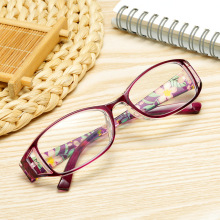 印花老花镜华丽女防蓝光复古高清老人眼镜时尚老花眼镜配近视018