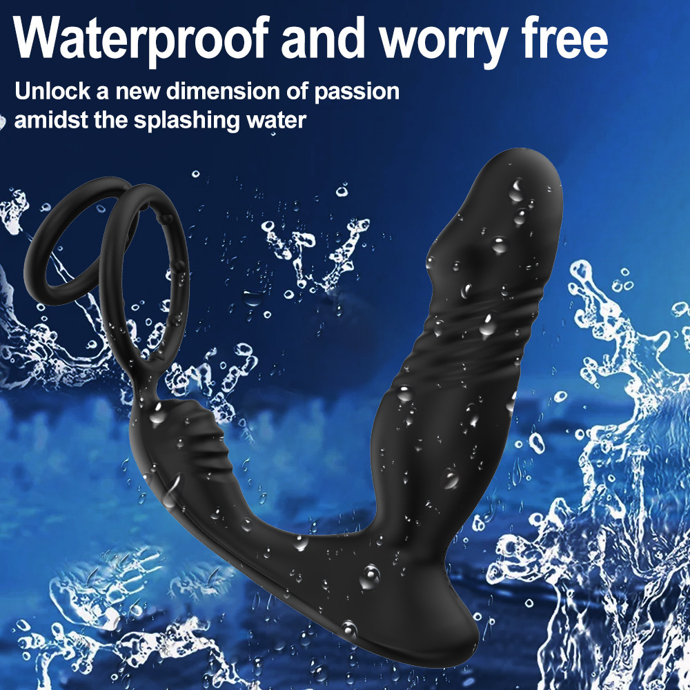 App-Controlled Vibrating Prostate Massager with Double Ring Locking, 9-Frequency Telescopic Anal Plug — detail image 8