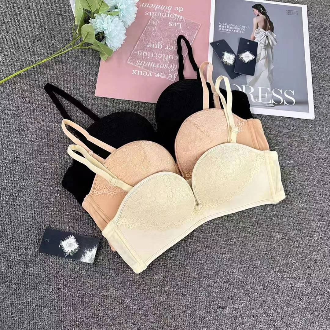 Nuevo sujetador de alta calidad de moda de encaje jacquard transpirable ajustable confortable tipo de pecho pequeño tipo de ropa interior para mujeres
