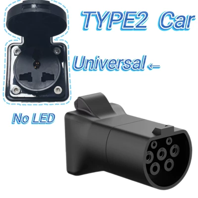 Pile Flame Retardant, EV şarj adapterləri - no-light-discharge-head-hyundai-kia-black