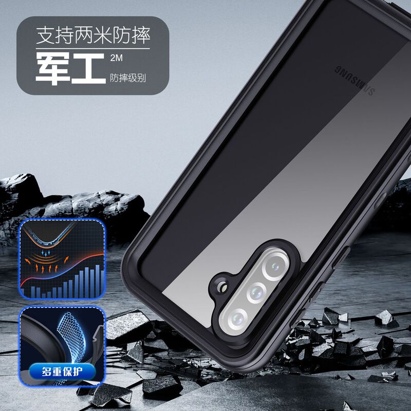 Red Pepper Waterproof Case Suitable for Samsung A36/A37-5G Outdoor Swimming Protective Case Full-Cover Anti-Fall Phone Case