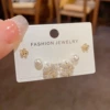 22# gold-three-piece set of diamond petal balls (thickened real gold plating)