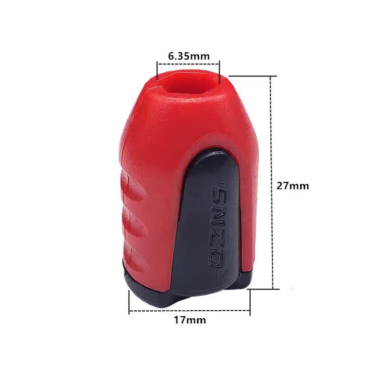 Doble nudos tornillo cabeza de fijación de anillo alargada cruz doble cabeza de fijación de aire boca destornillador magnético fuerte cabeza de destornillador de perforación de mano