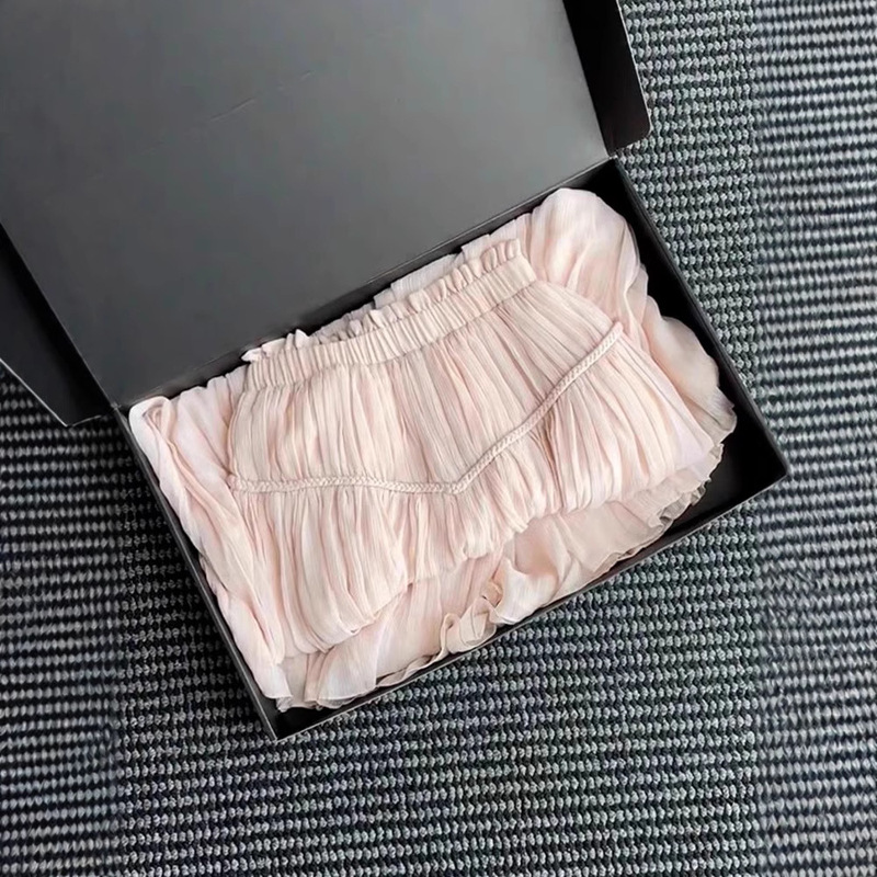 多巴胺梨型身材遮胯显瘦a字半身裙垂坠感超好看裸粉色纱裙女夏季|undefined