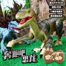 亚马逊遥控恐龙玩具男孩机器人电动会走迅猛龙仿真动物生日礼物