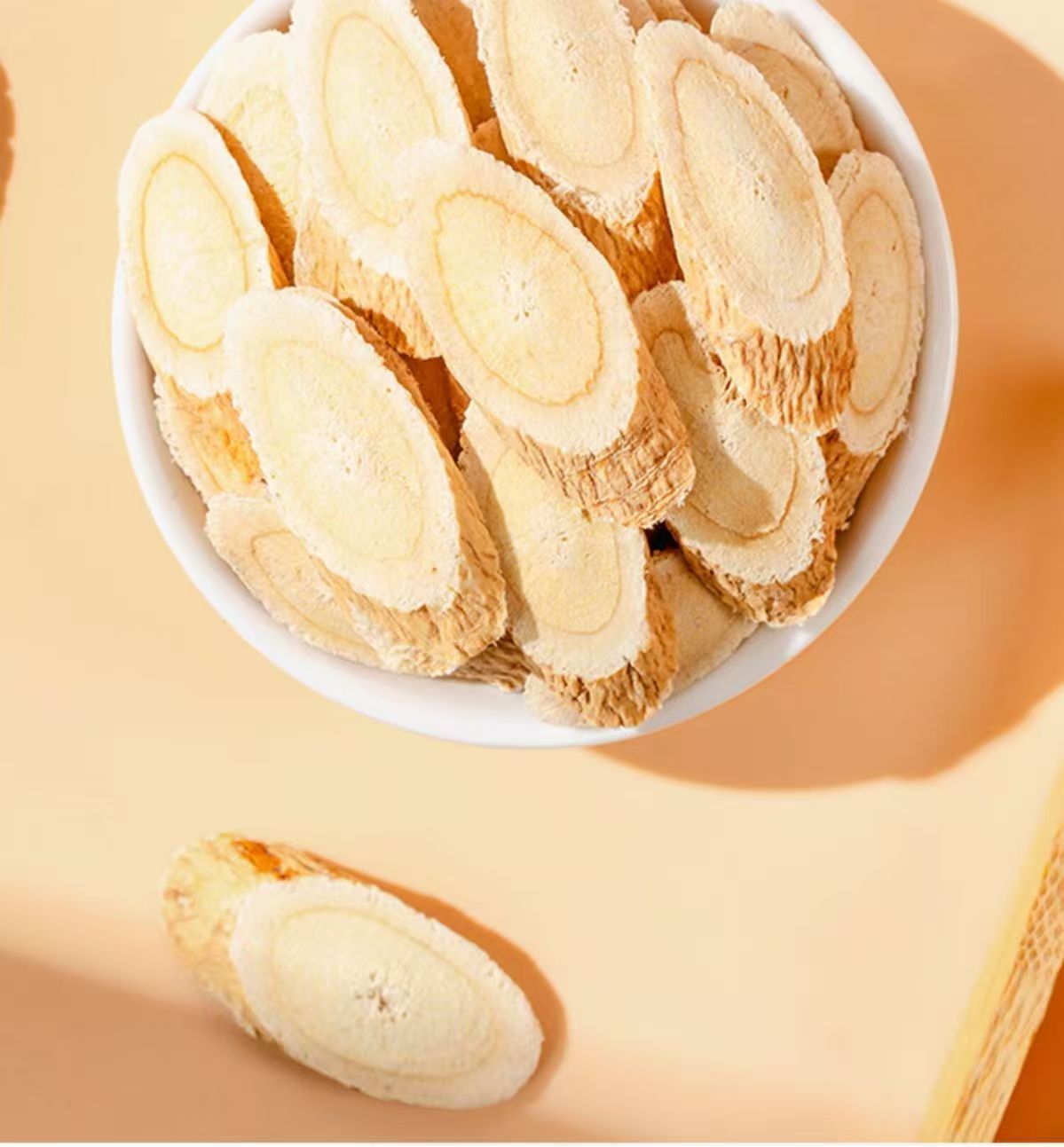 Astragalus Root Slices Huang Qi 黄芪 Main Root Large Pieces for Tea and Soup 100g specifications