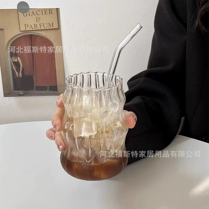 Полная, красивая, большой объём вертикальный рисунок с соломинкой, Fengyunduo чашка, холодный напиток, кофе, напиток, молочный чай