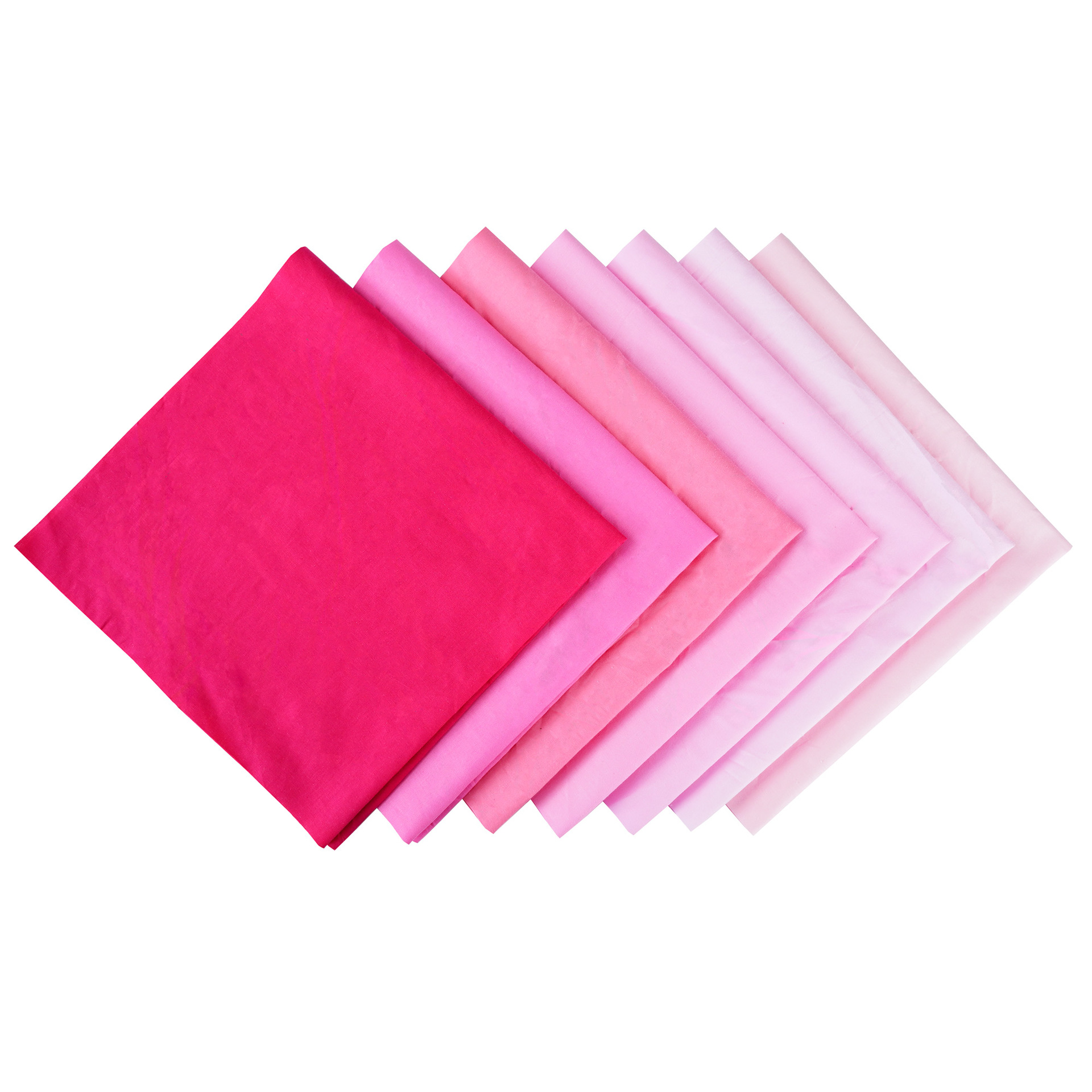 粉色纯色斜纹拼布布组