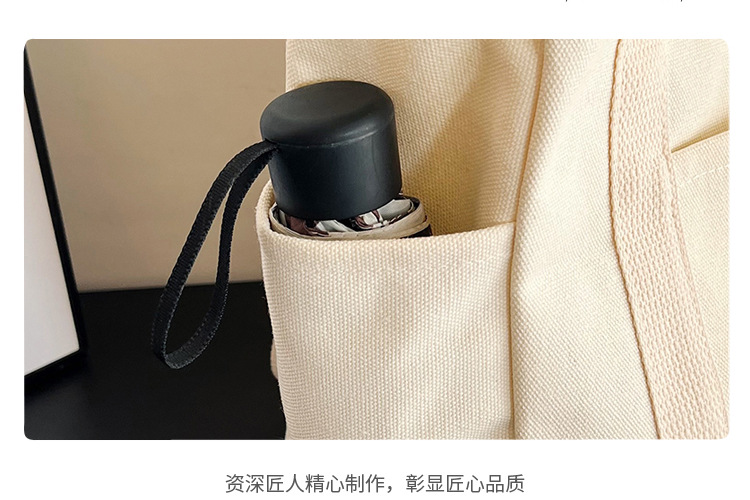 Wholesale of new women's single-shoulder bags, cross-border simple and casual canvas bags, Korean version LOGO printed commuter tote bags undefined