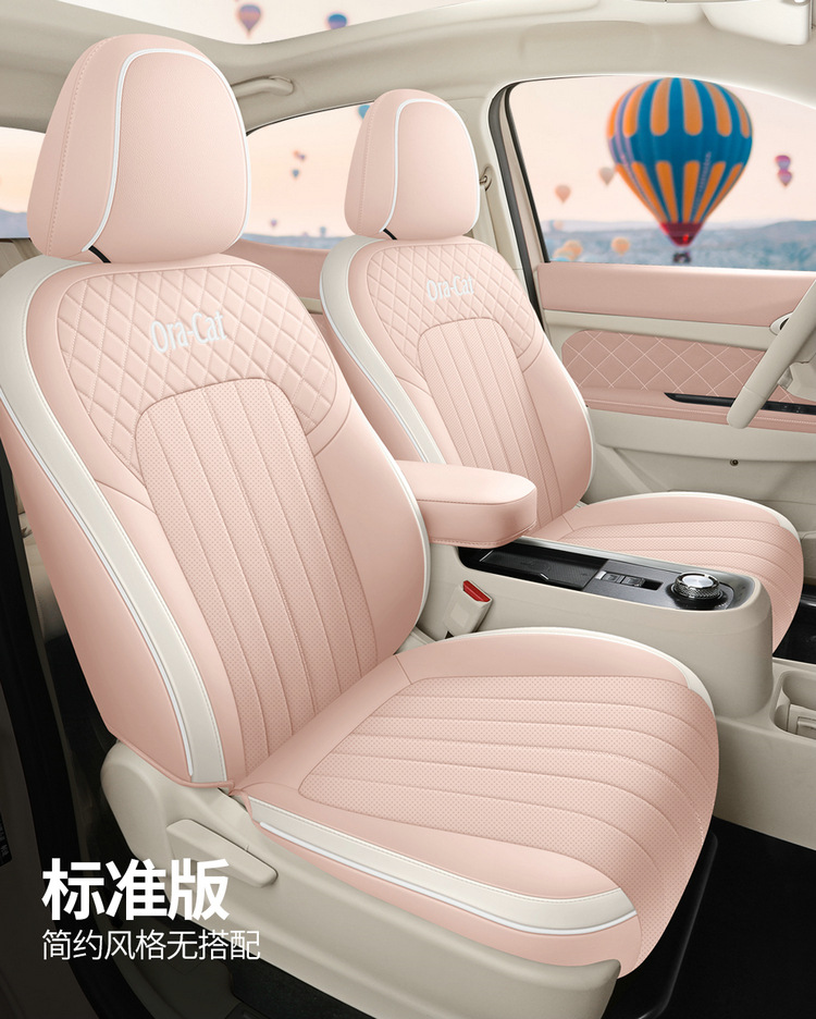 2024 401km Comfortable Euler Good Cat Car Seat Cover Special Car Full Surrounding Cartoon Cushion Cover