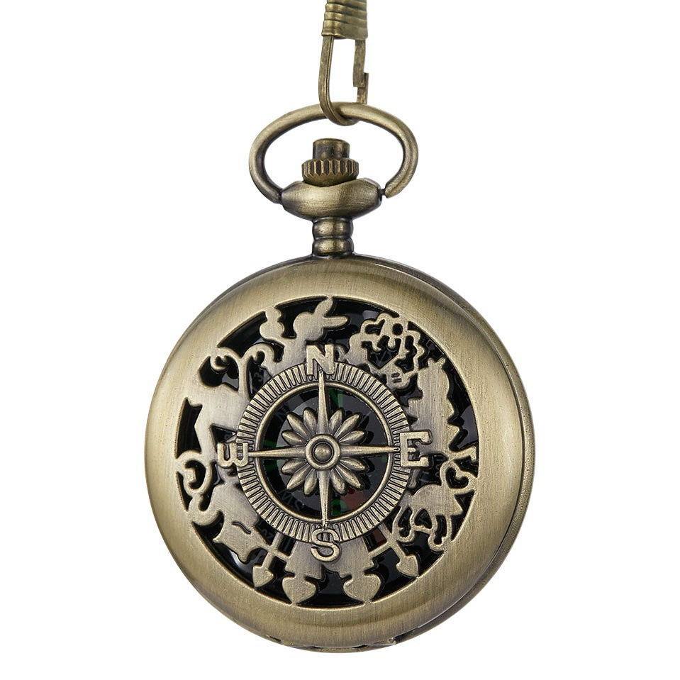 Новая модель 2021 года: карманные часы-компас для активного отдыха и альпинизма, с откидной крышкой, экспортная цифровая модель, хит продаж