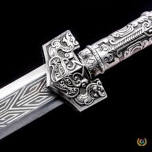 ✅龙泉市刀剑高锰钢一体春秋汉剑秦王佩剑影视宝剑冷兵器收藏未开