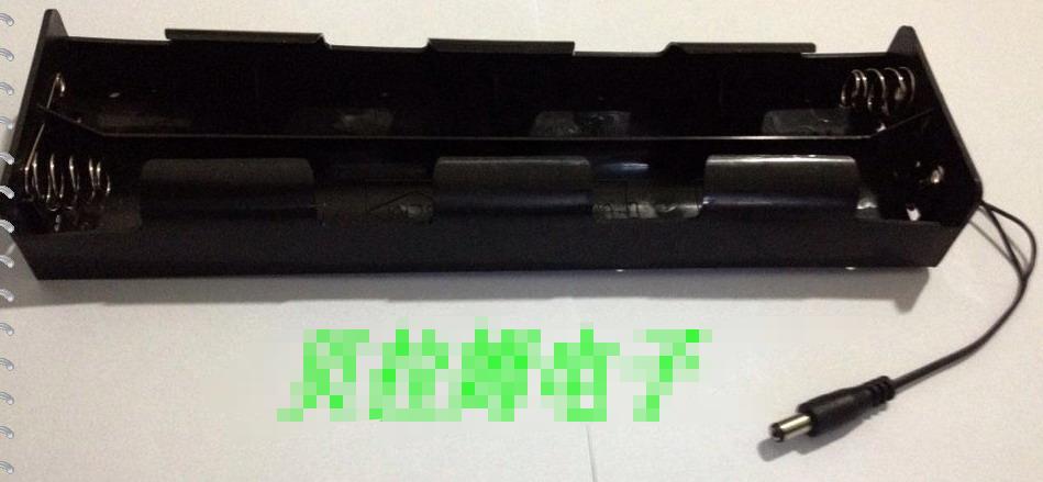 1号8节双条形电池盒带DC插头1号电池盒 一号八节电池盒带DC插头