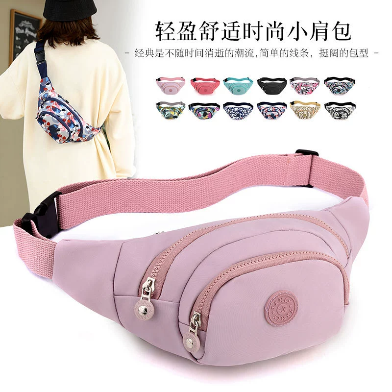 Universal belt bag, trend waterproof chest bag, shoulder bag for gym, oxford cloth, Japanese and Korean