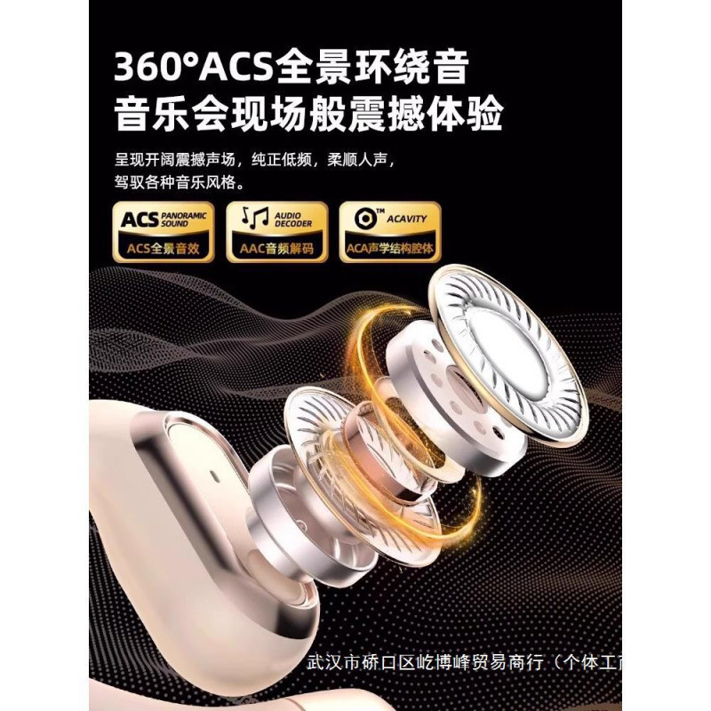 柏林之声2025新款降噪运动开放式蓝牙耳机挂耳式智能语音声控|undefined