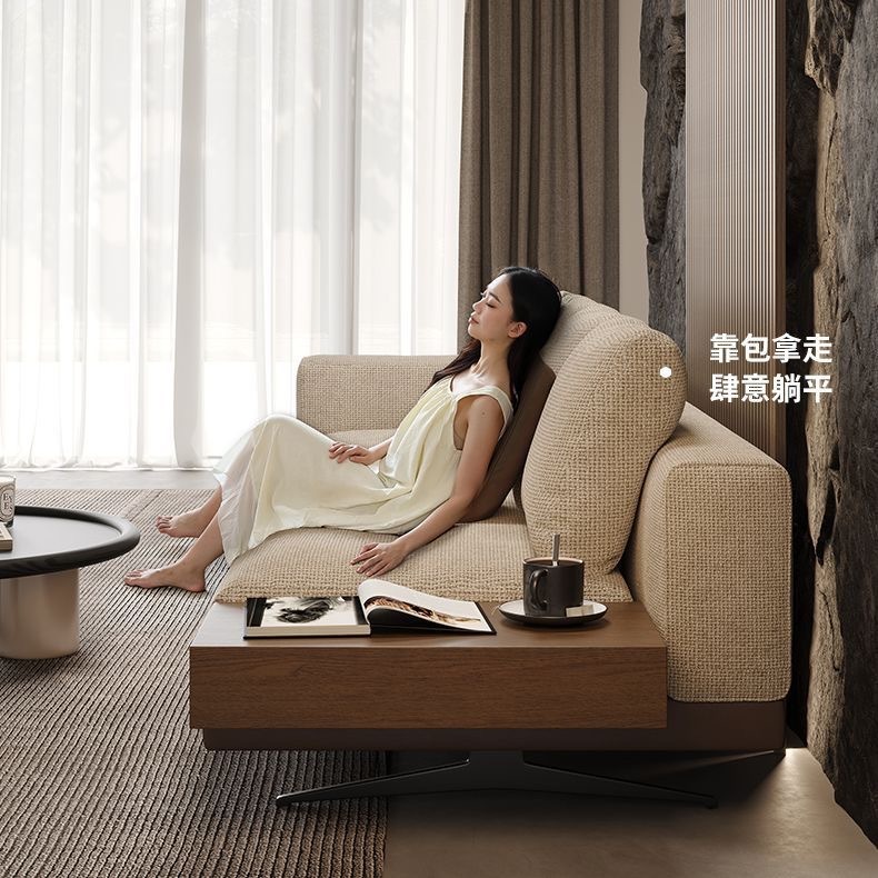 佛山沙发意式极简高密度布艺沙发极简客厅小户型直排棉麻布沙发|undefined