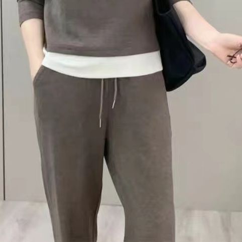 套装小众春秋2025百搭卫衣时尚韩版新款装女洋气休闲假两件套女装|undefined