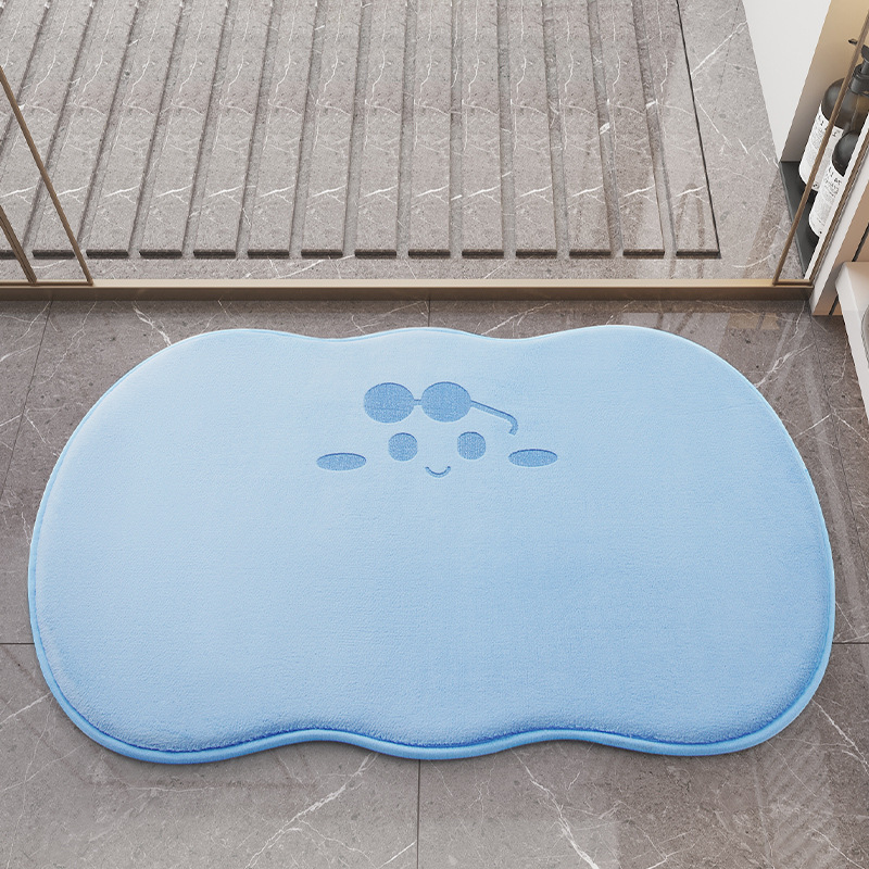 Alfombra de piso de baño alfombra de puerta absorbente Puerta de baño Puerta de secado rápido estera de pie alfombra de baño antideslizante alfombra de baño