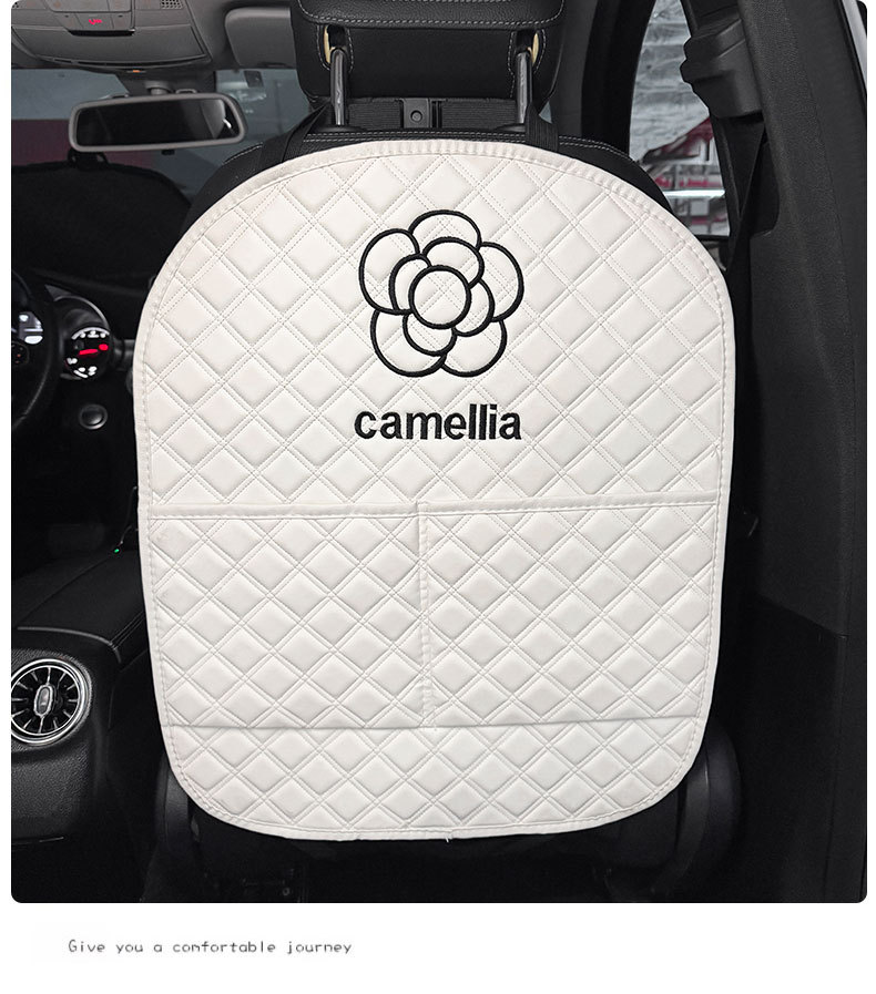 Camellia Car Anti-Kick Mat Universal Rear Seat Backrest Anti-Dirt Protective Mat Car Rear Seat Protection Mat Anti-Scratch Mat