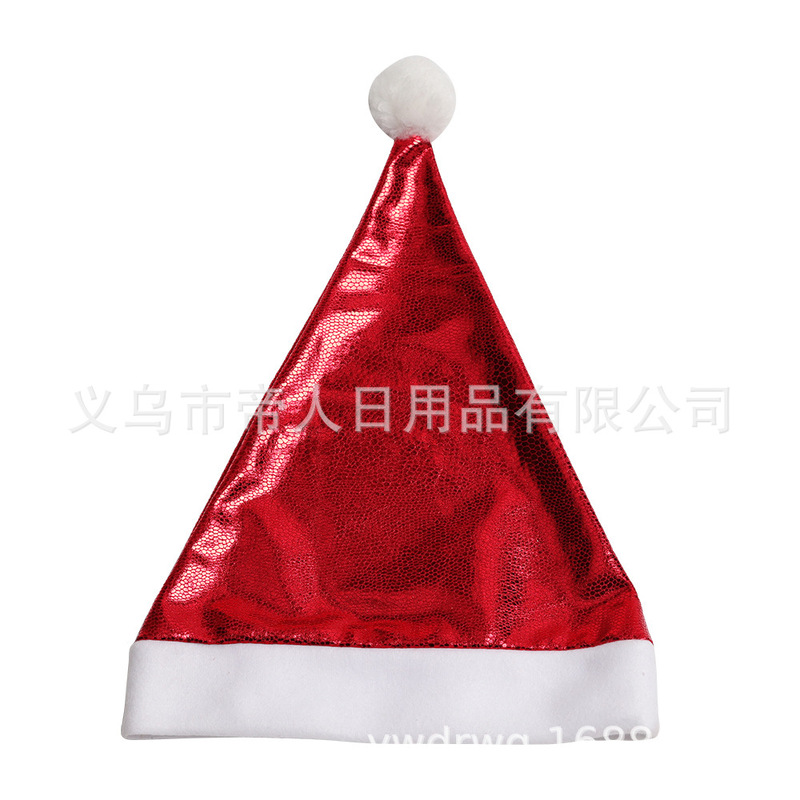 カラー明るい布雪花クリスマス帽子成人祝日パーティー衣装プレゼント帽子金色クリスマス帽子メーカー|undefined