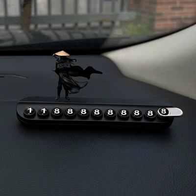 Nömrəli dayanma kartı parking plate creative martial arts - cloak-manke-black-aromatherapy-parking-sign