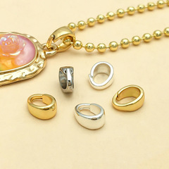 18K ゴールドメッキメロンシードバックル銅メッキリアルゴールド色保持 14K ネックレスペンダントクリップバックル DIY 手作り翡翠ジュエリー翡翠バックル