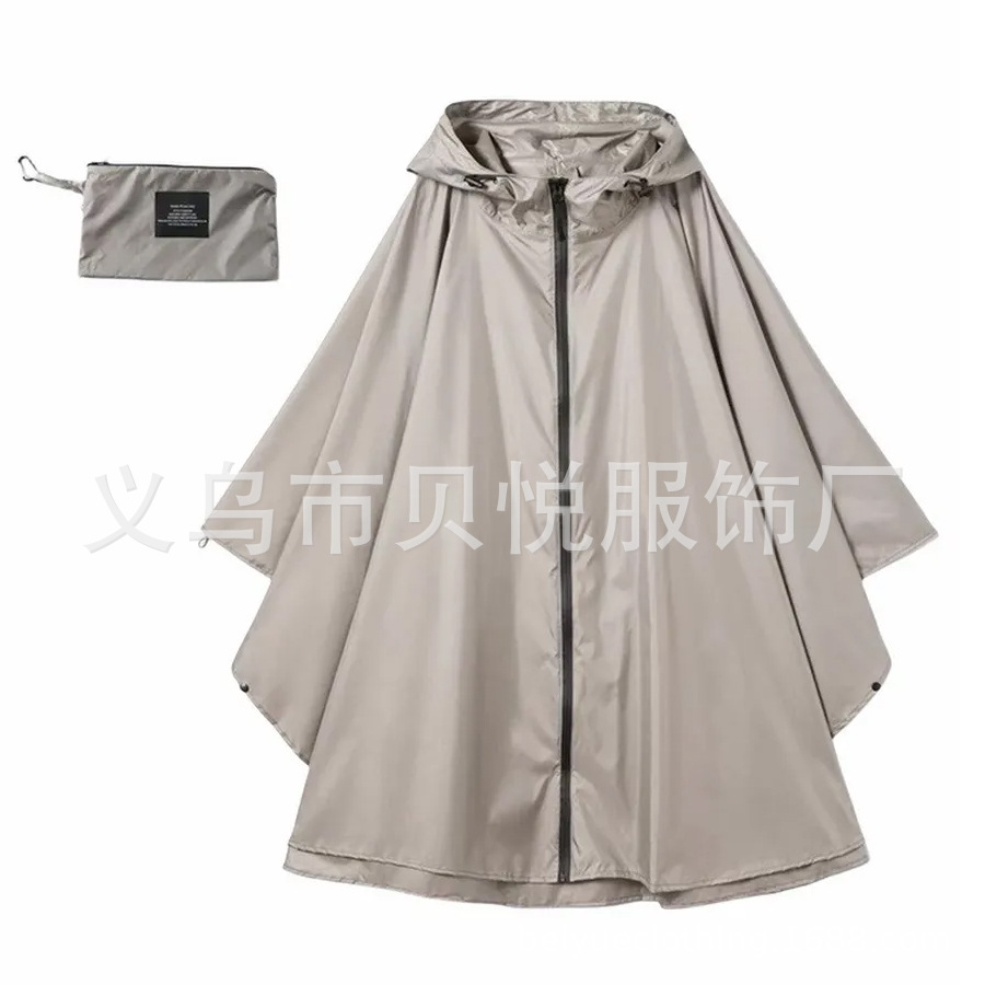 Poncho Impermeable Ligero Tipo Capa, Transpirable, para Ciclismo y Uso al Aire Libre image 35
