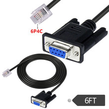 DB9 RS232�DRJ11 6P4C���п���̨�B��RS232 940-0144