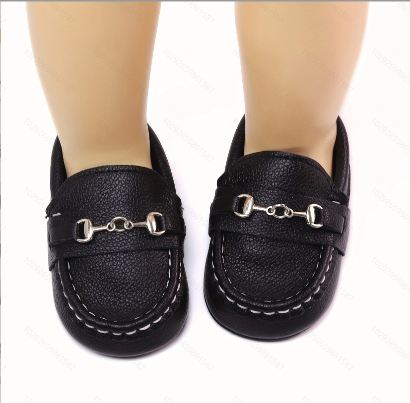 Primavera y otoño bebé niño zapatos antideslizantes ligeros zapatos para caminar cadena de hierro niños niñas mocasines zapatos de bebé