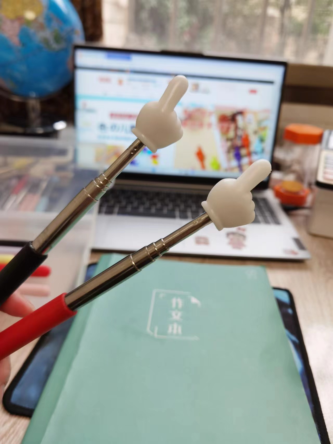 儿童阅读棒 看书伸缩指读棒 手指伸缩教鞭教具教师专用儿童指读棒-阿里巴巴