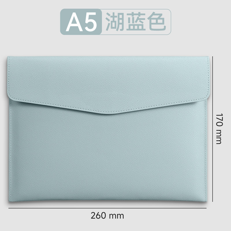 a4 レザーファイルバッグカスタムファイルバッグ情報バッグ防水ビジネスオフィススナップボタン肥厚収納袋プリントロゴ|undefined