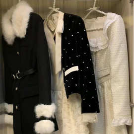 高级感冬季女装原创设计品牌服装批发货源小香风外套羽绒服皮草女