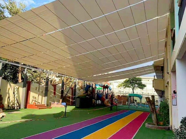 收拉试遮阳网幼儿园户外加厚花卉植物阳光房庭院阳台游泳池