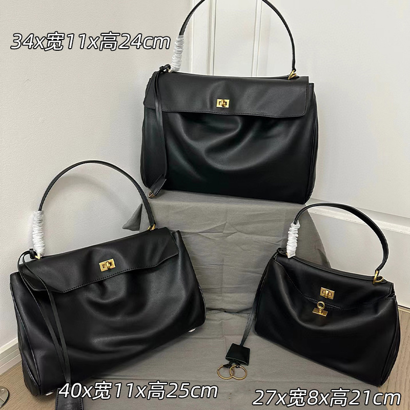 24新款托特包凯利包大容量高级感真皮腋下包单肩斜挎手提包 - Thumbnail 7