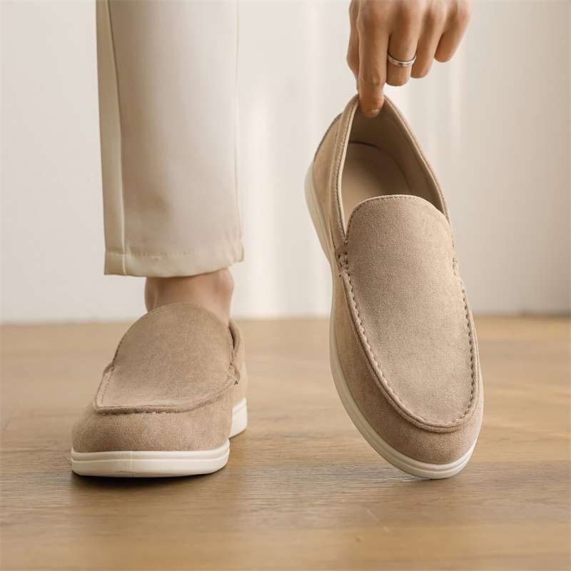 Loafers for Men 2025 New Summer Breathable Slip-On Casual Cloth Shoes Men's Trendy Brand Fashion Lazy Bean Shoes