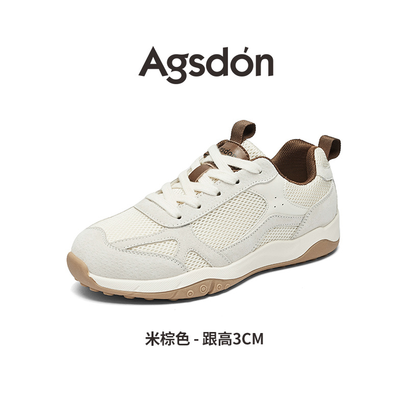 Augu Lion Dengde zapatos de entrenamiento para mujeres 2025 nuevos zapatos blancos de soleas gruesas de otoño zapatos de skateboard casuales ballet Gump